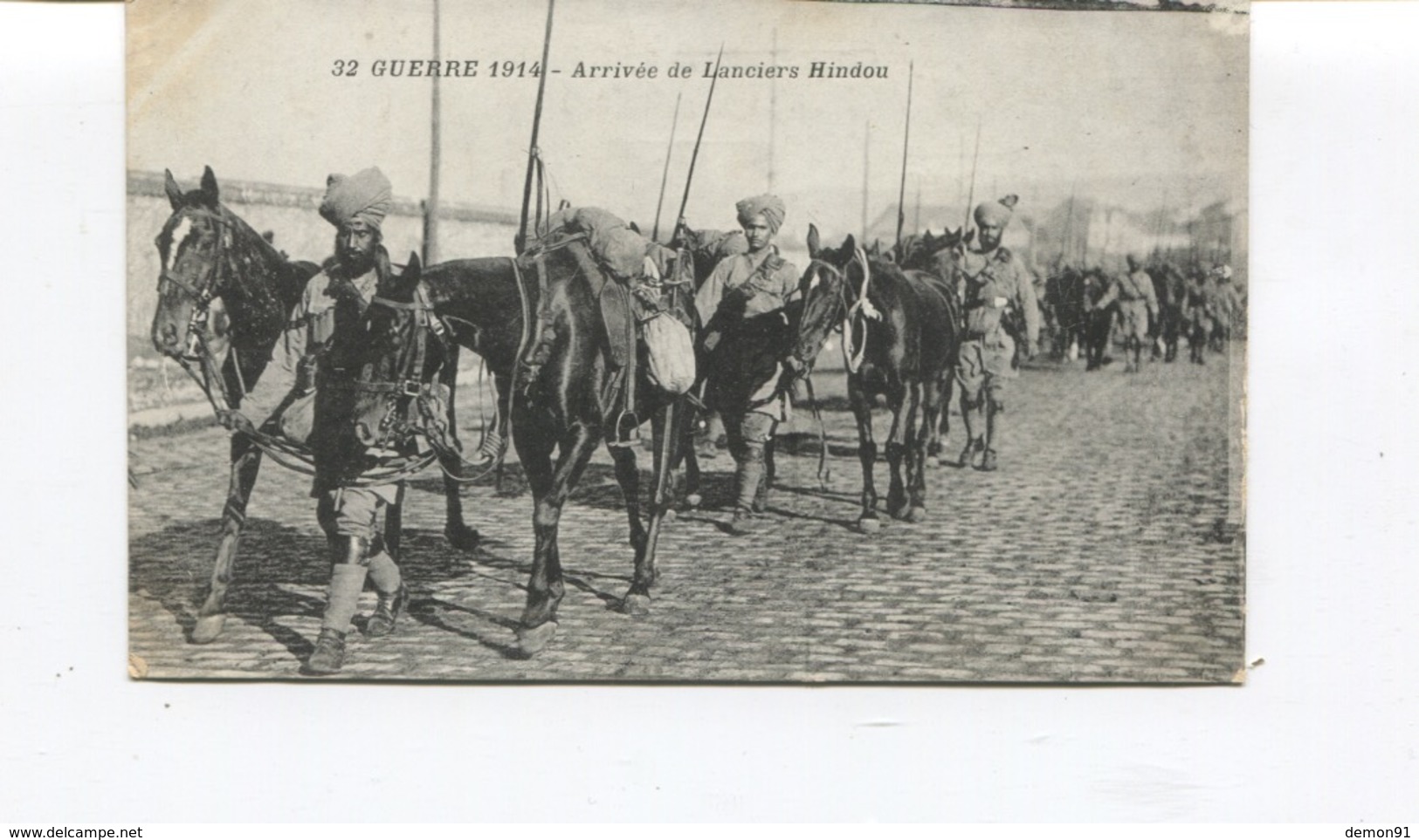 CPA -  Guerre 14/18 - Arrivée De Lanciers Hindou - Editeur Roure Marseille  - N°32 - - War 1914-18