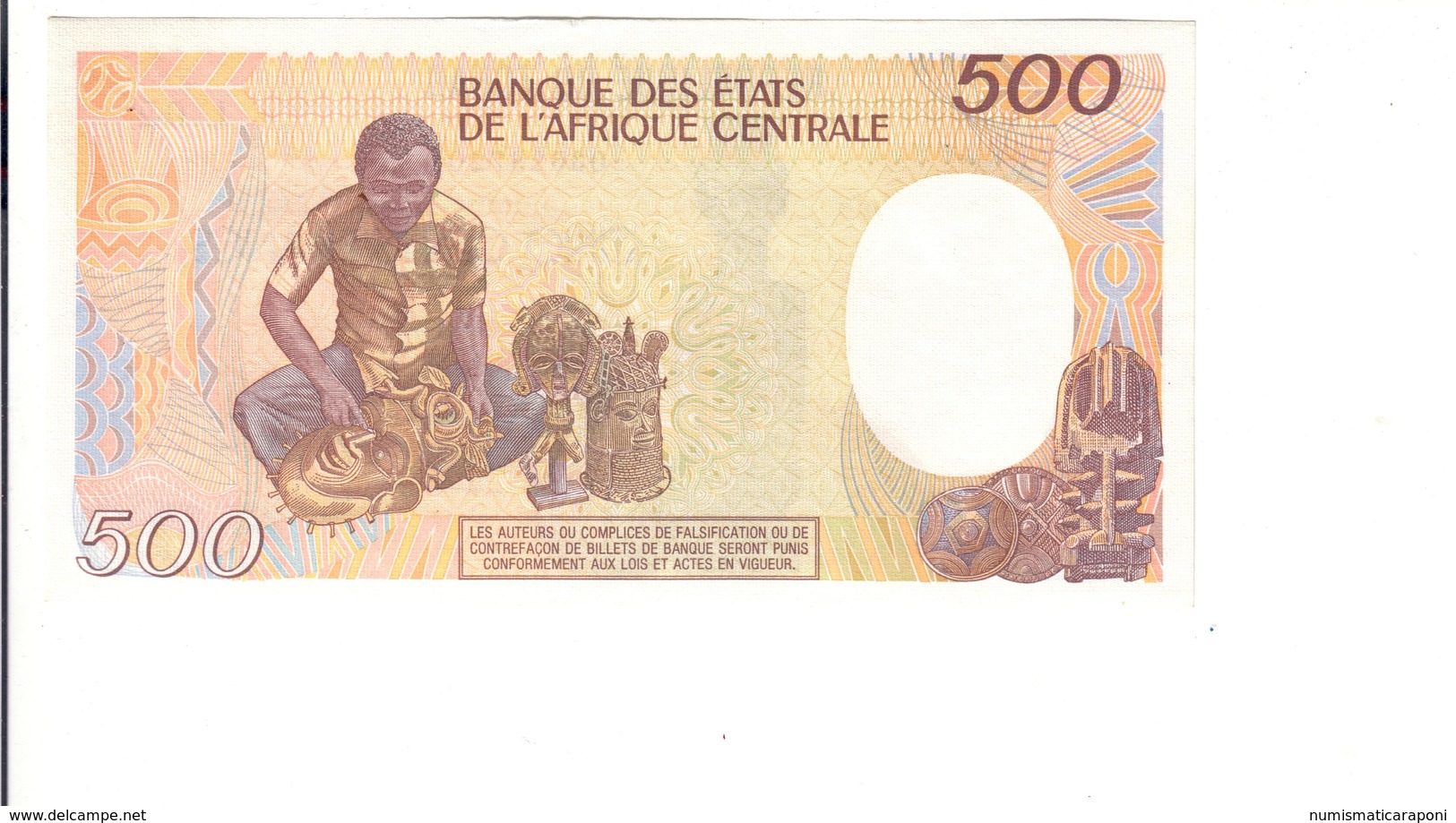 Chad TCHAD Ciad 500 FRANCHI Francs 1986 Sup Lotto.1235 - Ciad