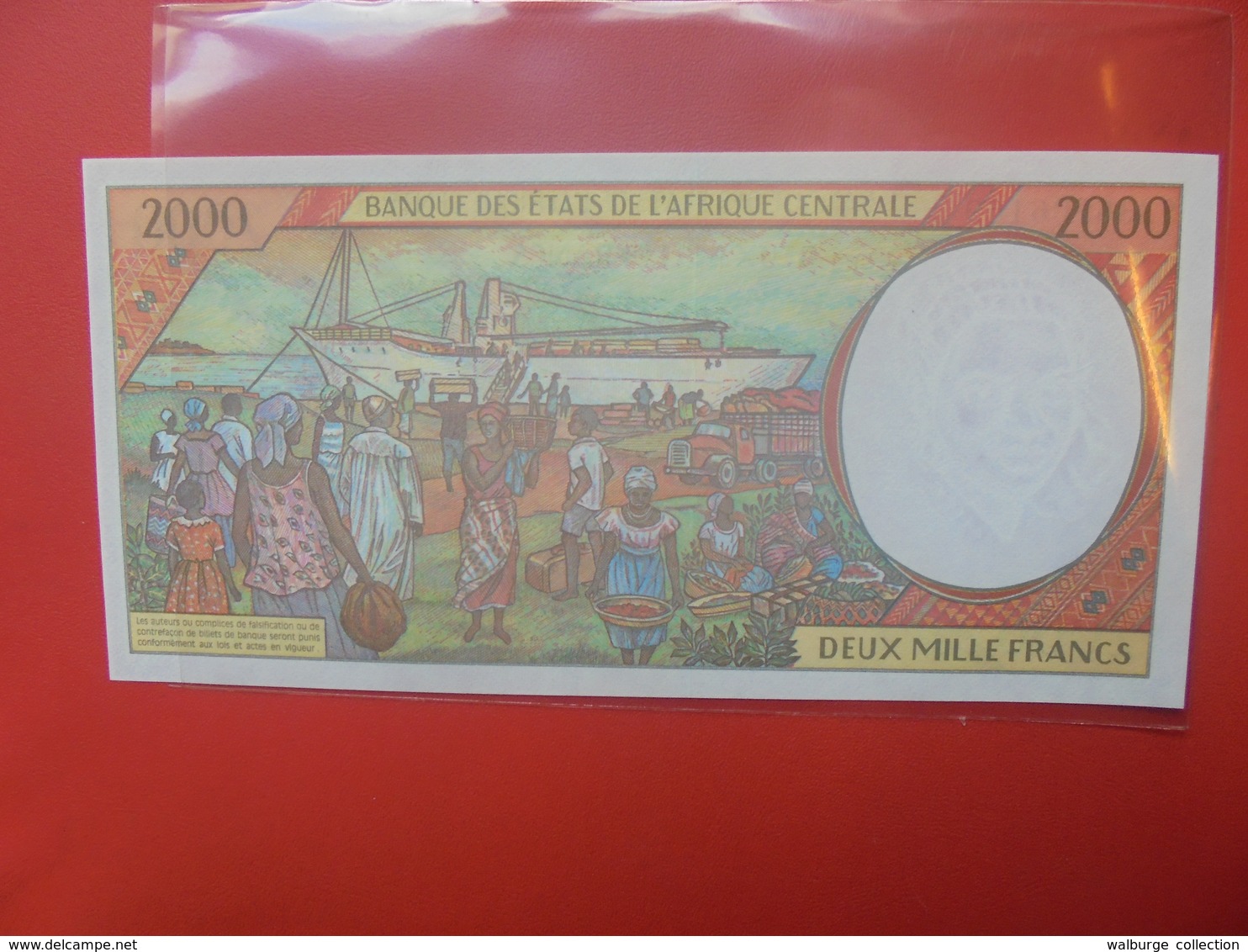 AFRIQUE CENTRALE 2000 FRANCS LETTRE L  PEU CIRCULER/NEUF (B.12) - Centraal-Afrikaanse Staten