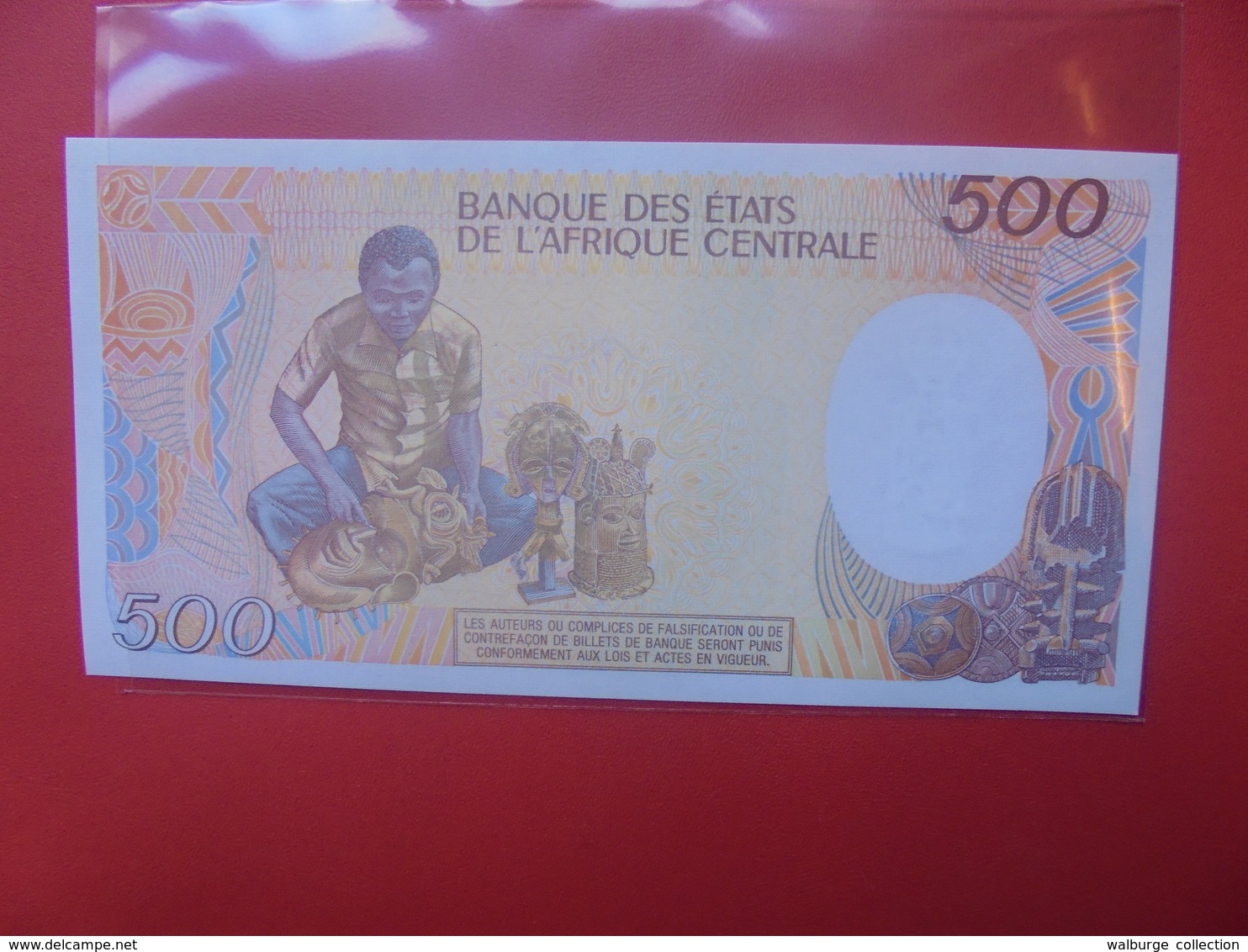 AFRIQUE CENTRALE 500 FRANCS 1985-91  PEU CIRCULER/NEUF (B.12) - États D'Afrique Centrale