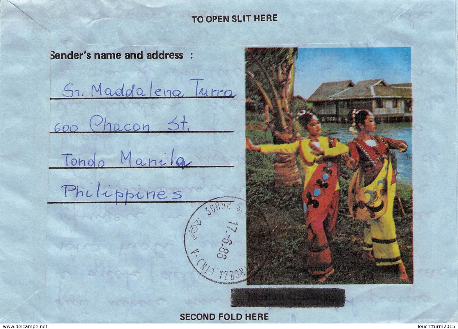 PHILIPPINES - AEROGRAMME 1985 - ITALY  /ak1115 - Filippine