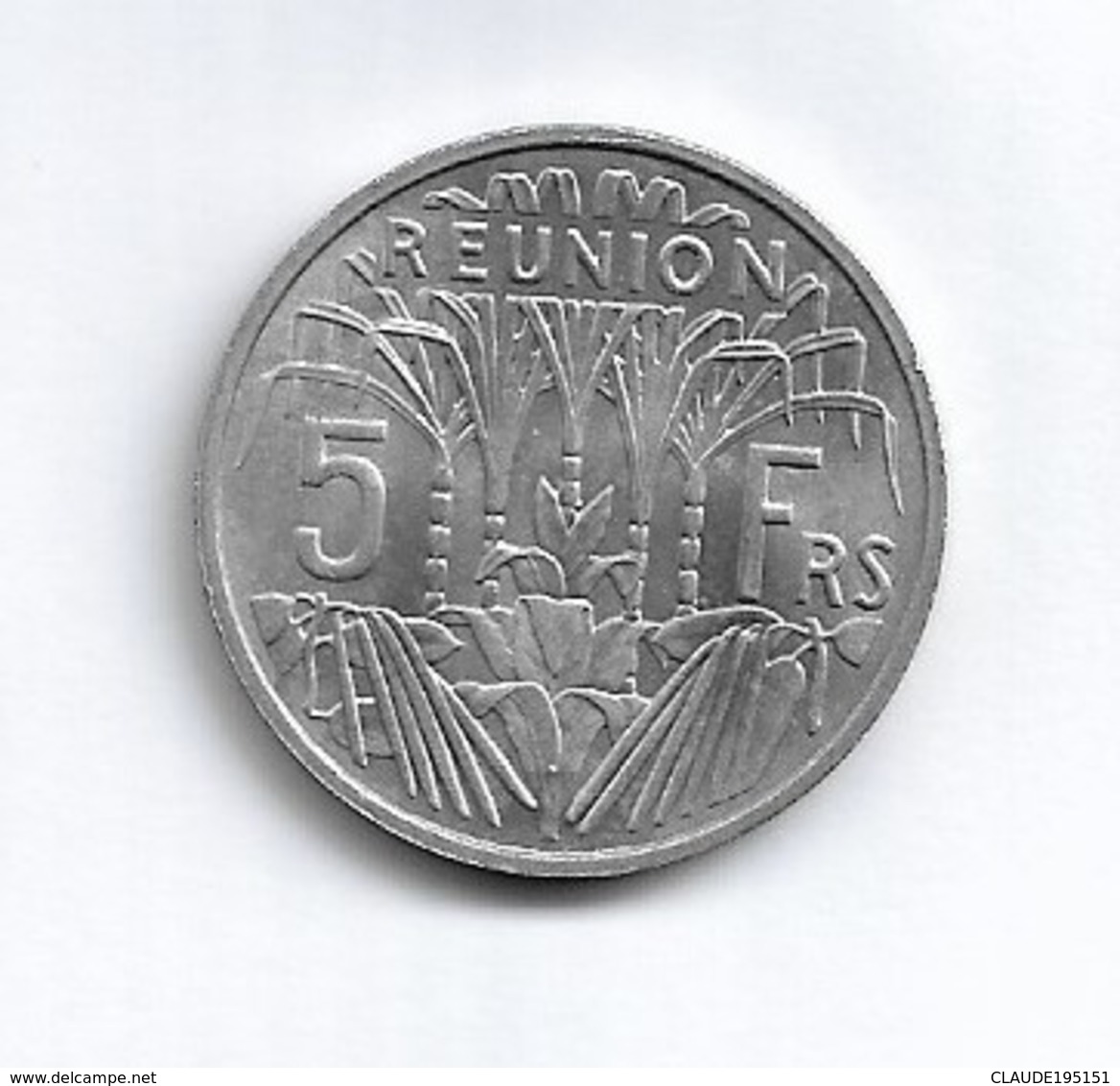 REUNION   PIECE   DE  5  FRANC   1955 - Réunion