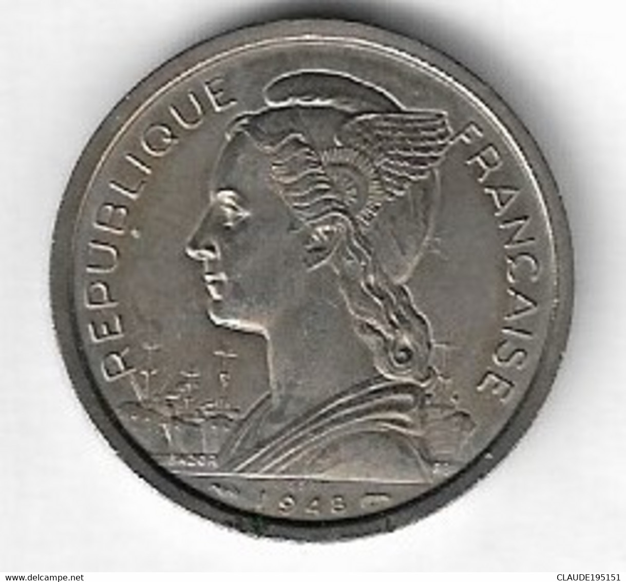 REUNION   PIECE   DE  2  FRANCS   1948  ESSAI - Reunión