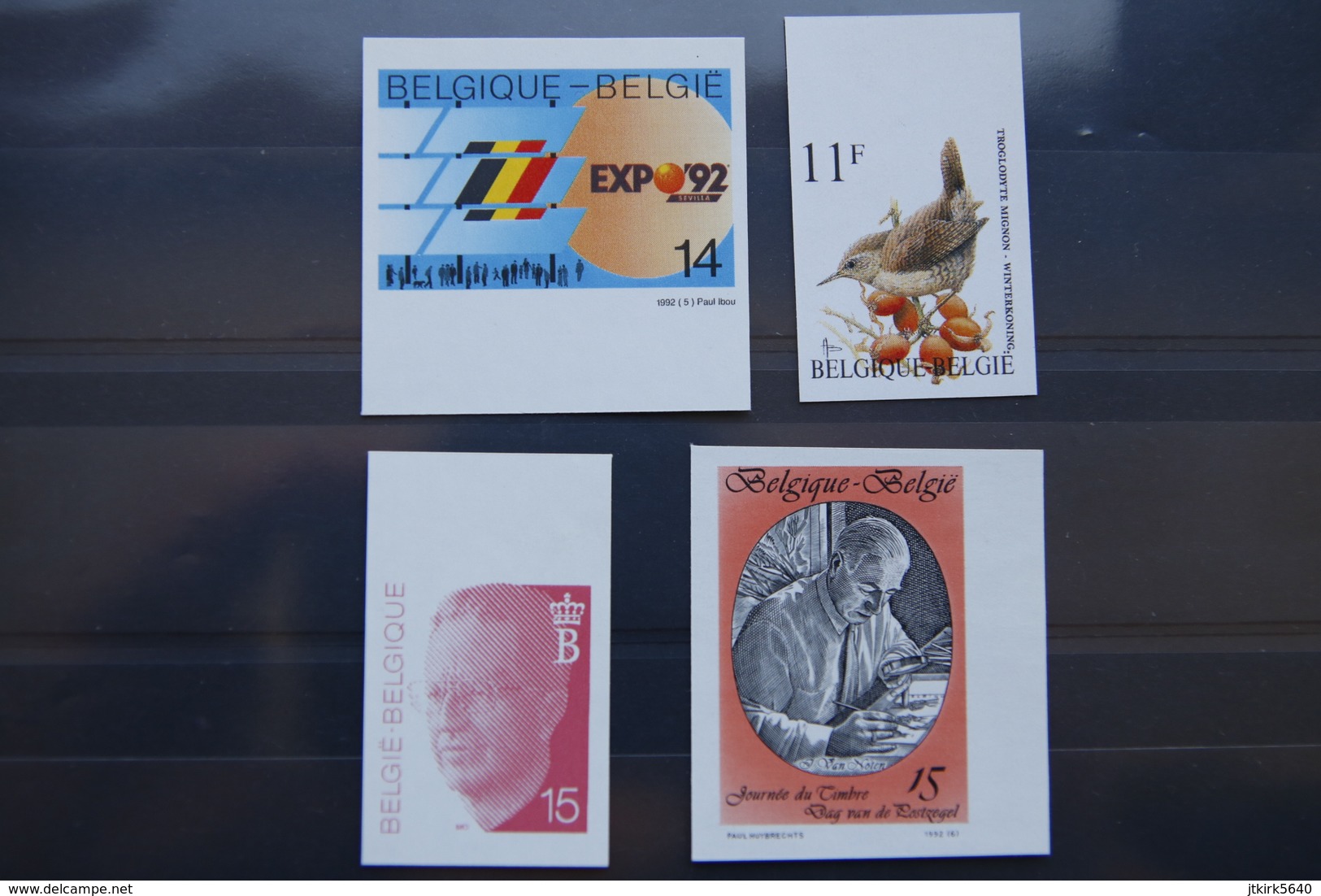 4 Timbres Non Dentelés (COB/OBP 2448 + 2449 + 2450 + 2451, ND, MNH**) 1992. - Andere & Zonder Classificatie