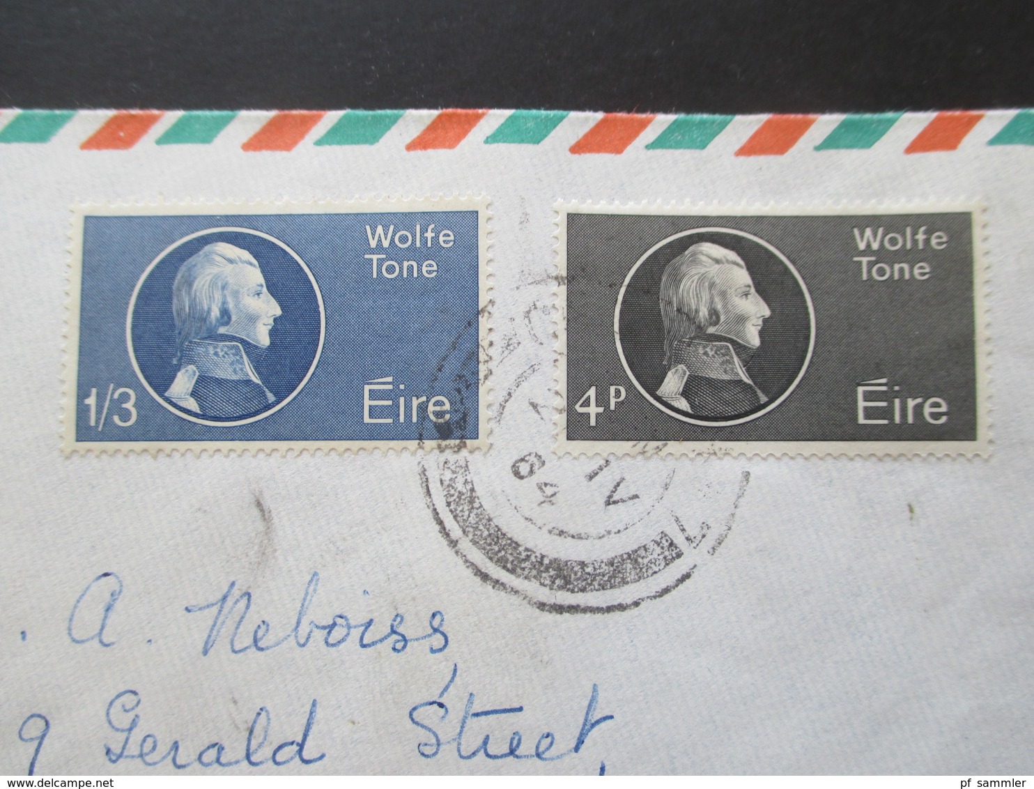 Irland 1964 Nr. 163 / 164 MiF Air Mail / Luftpost Nach Victoria Australien!! Theobald Wolfe Tone - Brieven En Documenten