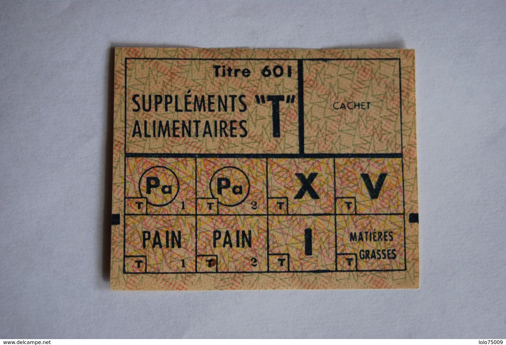 Rationnement - Supplément Alimentaire - Buoni & Necessità