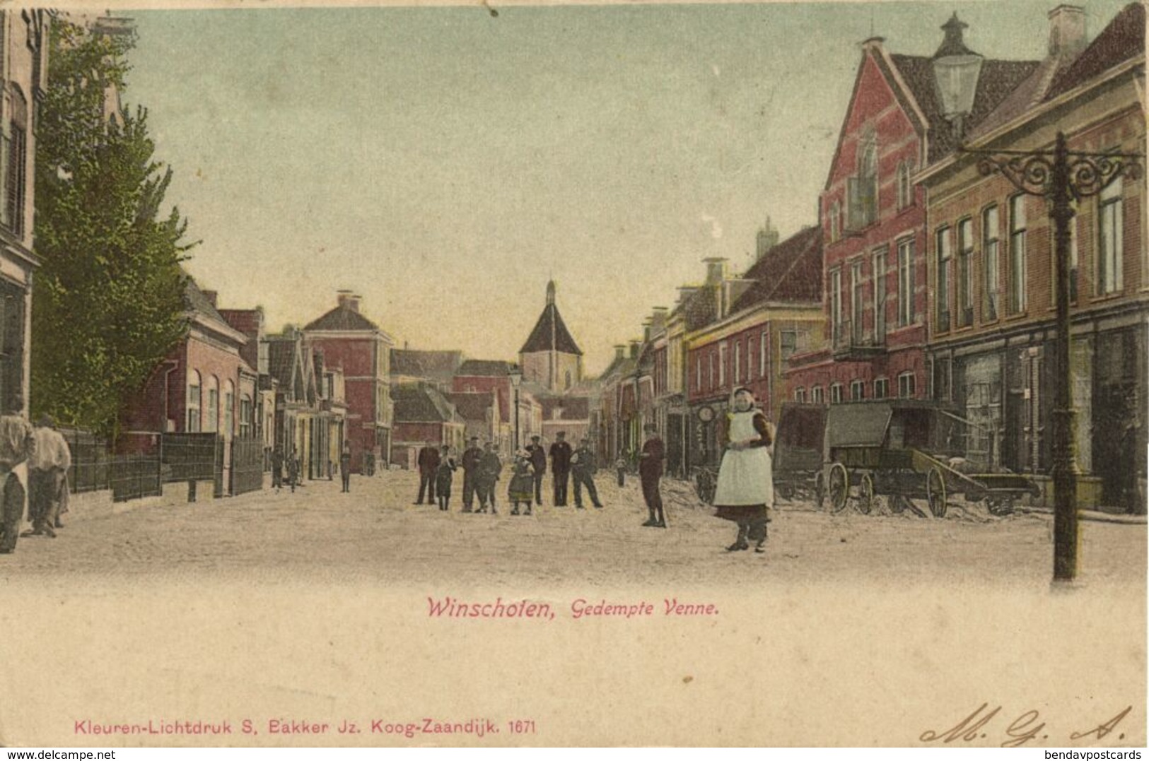 Nederland, WINSCHOTEN, Gedempte Venne (1904) Ansichtkaart - Winschoten