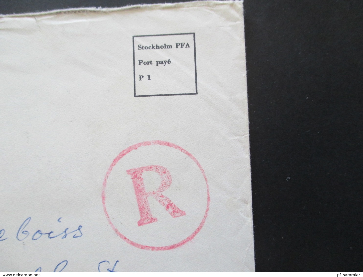 Flypost / Airmail 1966 Einschreiben Stockholm PFA Port Paye Nach Victoria Australien 3 Ank. Stempel Roter K1 R / Reko - Brieven En Documenten