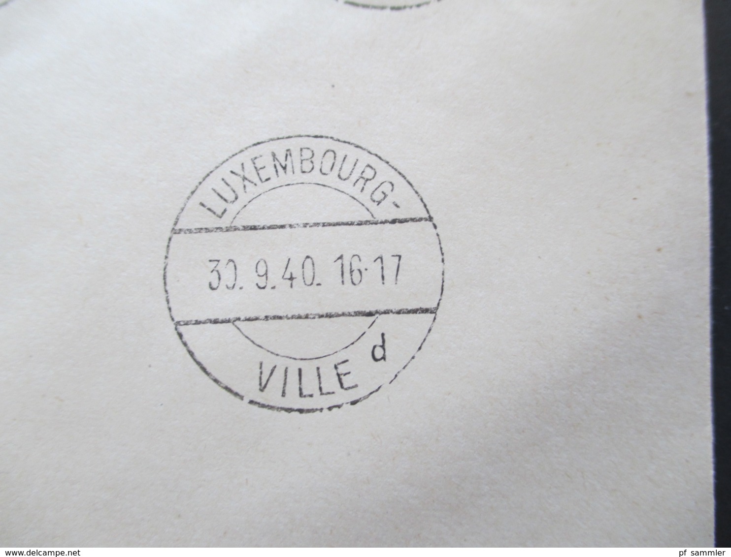 Luxemburg 1940 Dienstmarken Freimarken mit Aufdruck Officiel 18 Werte auf 2 Blano Umschlägen 5 Cent - 1 3/4 Fr.