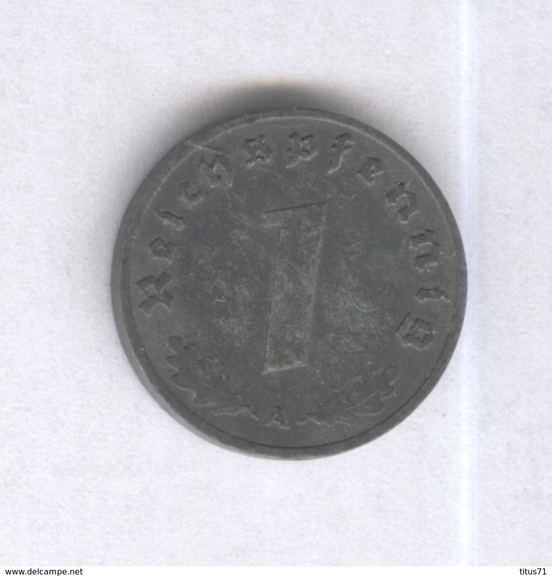 1 Pfennig Allemagne / Germany 1940 A Zinc - TTB - 1 Reichspfennig