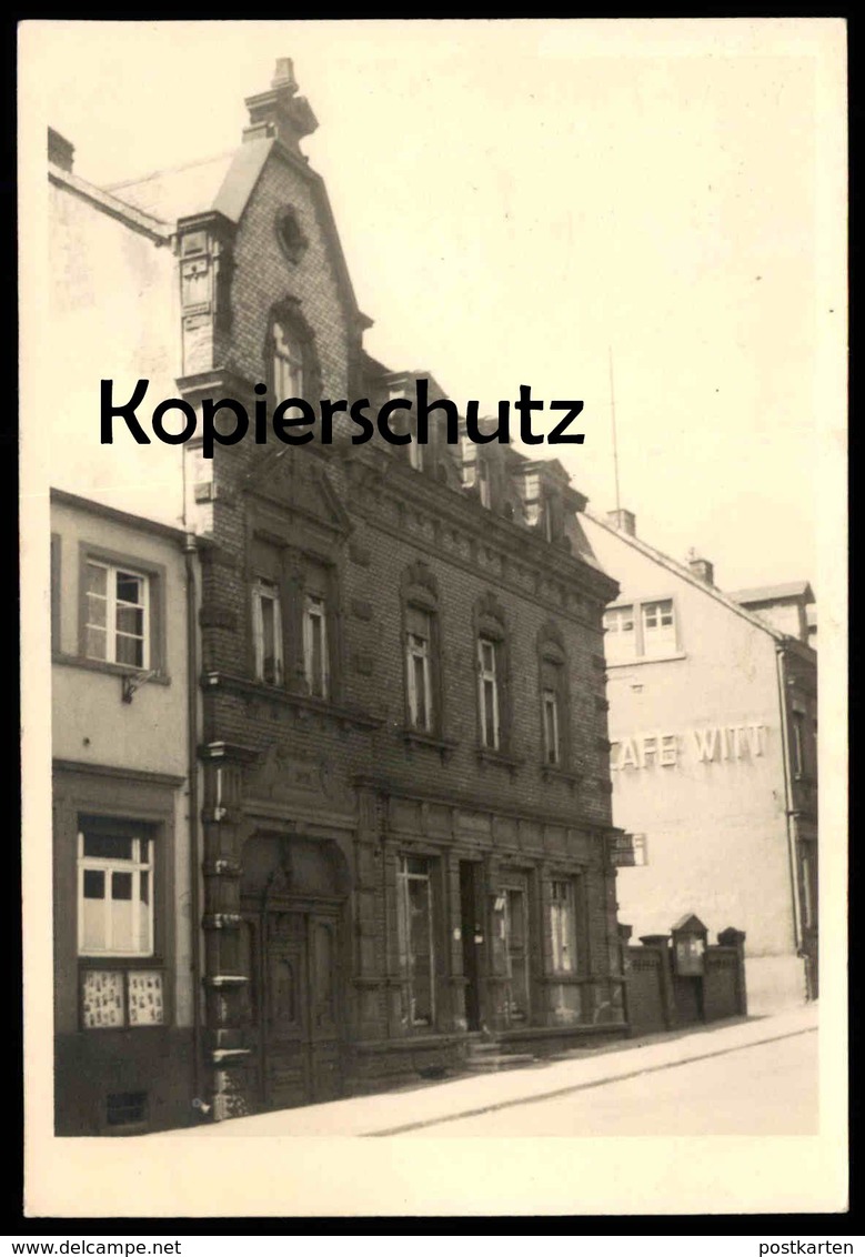 ALTE FOTO POSTKARTE SCHIFFWEILER KAISERSTRASSE CAFE WITT Saarland Ansichtskarte AK Cpa Photo Postcard - Kreis Neunkirchen