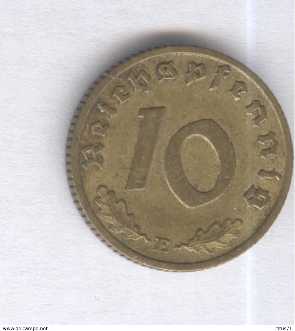 10 Pfennig Allemagne / Germany 1939 E - TTB - 10 Reichspfennig