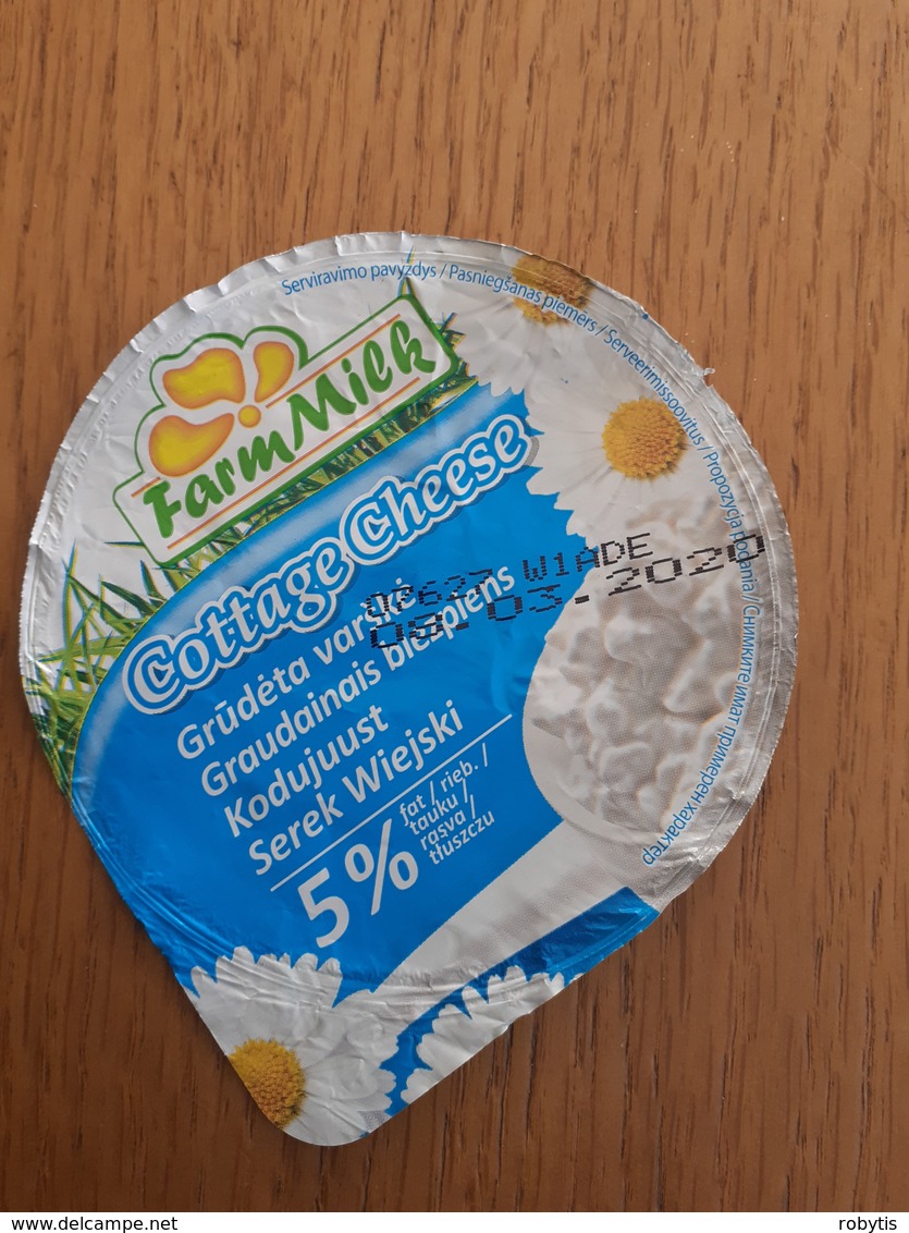 Lithuania Litauen Cottage Cheese Top 2020 - Milk Tops (Milk Lids)