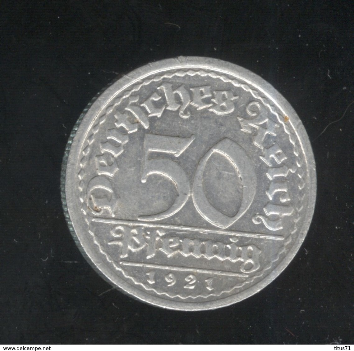 50 Pfennig Allemagne / Germany 1921 G - SUP - 50 Rentenpfennig & 50 Reichspfennig