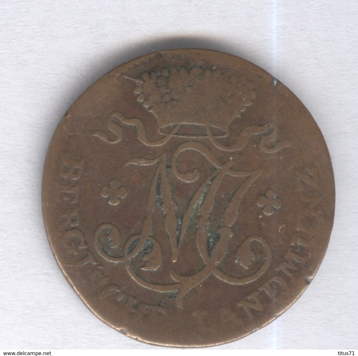 1/2 Stuber Allemagne Duché De Berg 1803 - Petites Monnaies & Autres Subdivisions