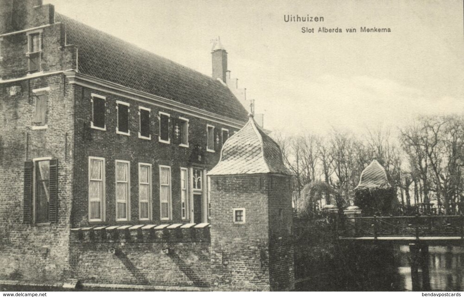 Nederland, UITHUIZEN, Slot Alberda Van Menkema (1910s) Ansichtkaart - Uithuizen