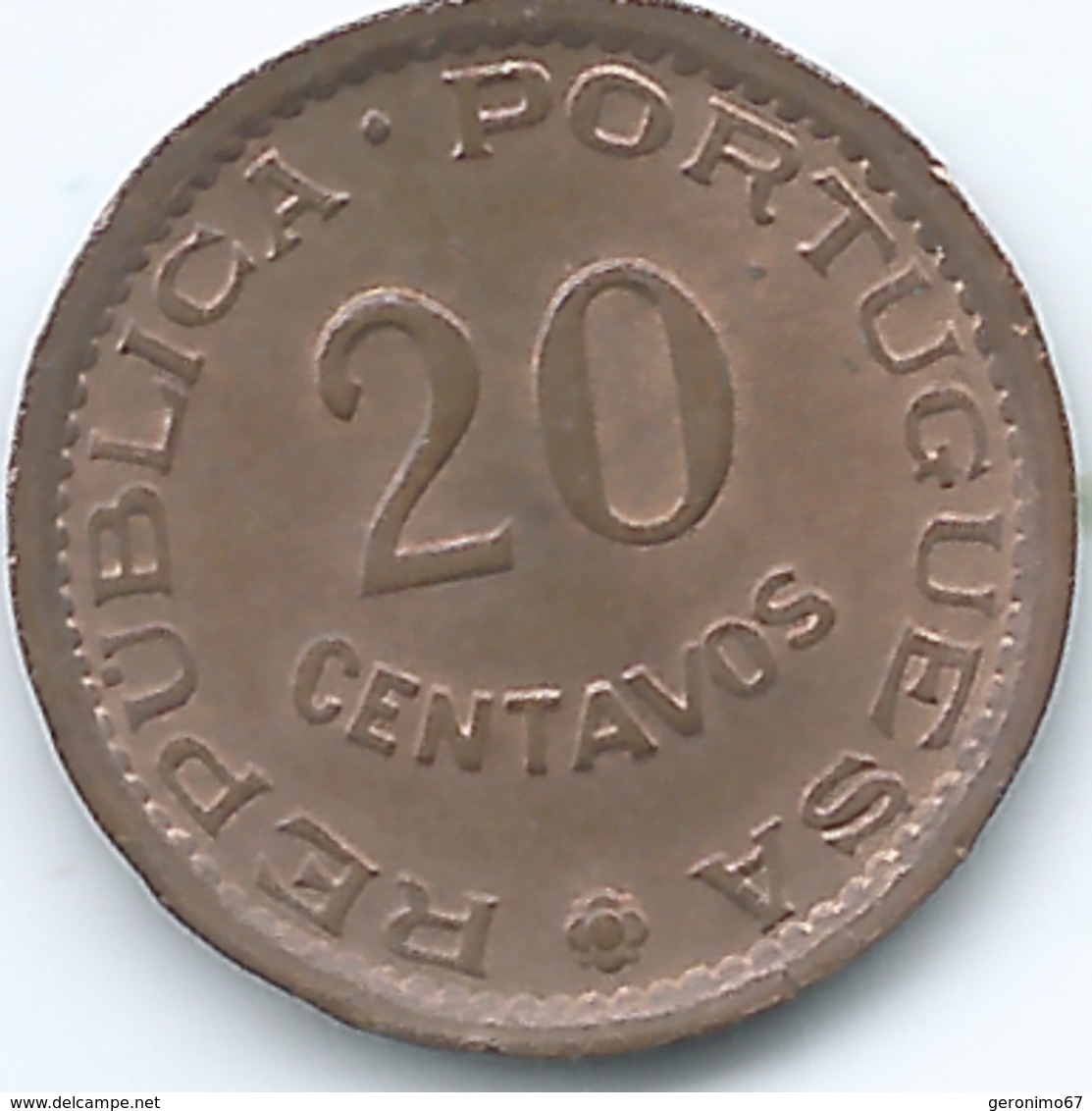 Mozambique - Portuguese Colony - 1973 - 20 Centavos - KM88 - Mozambique