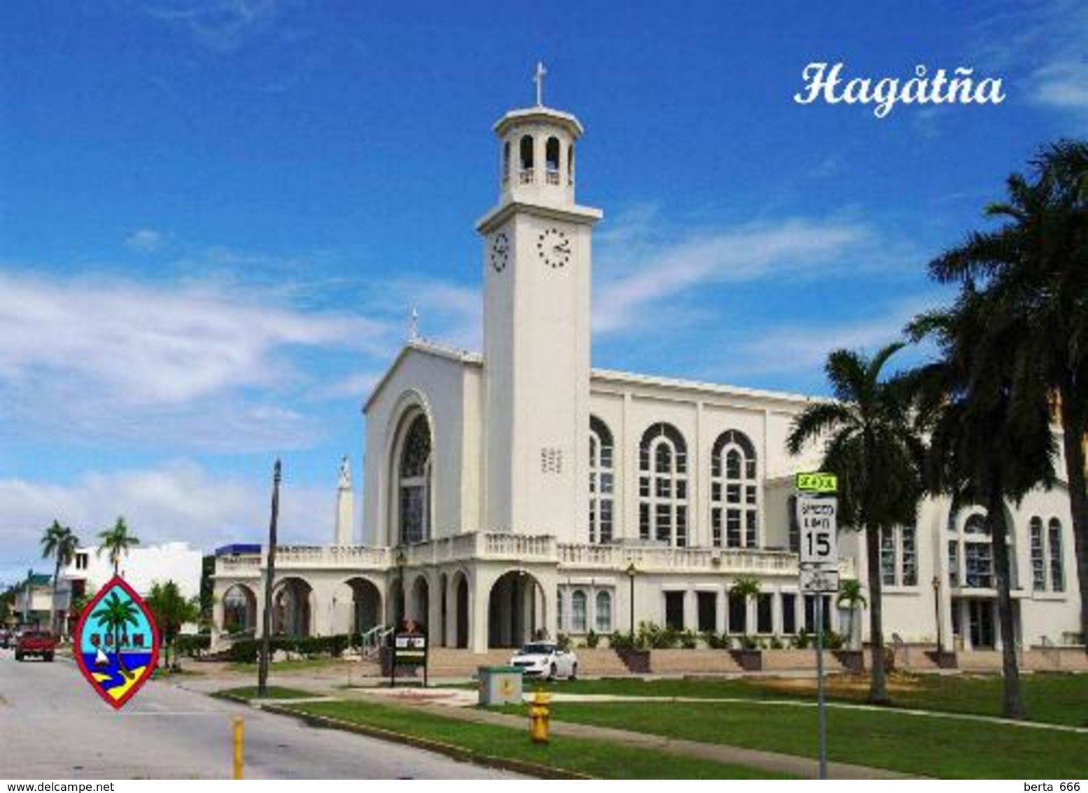 Guam Hagatna Cathedral New Postcard - Guam