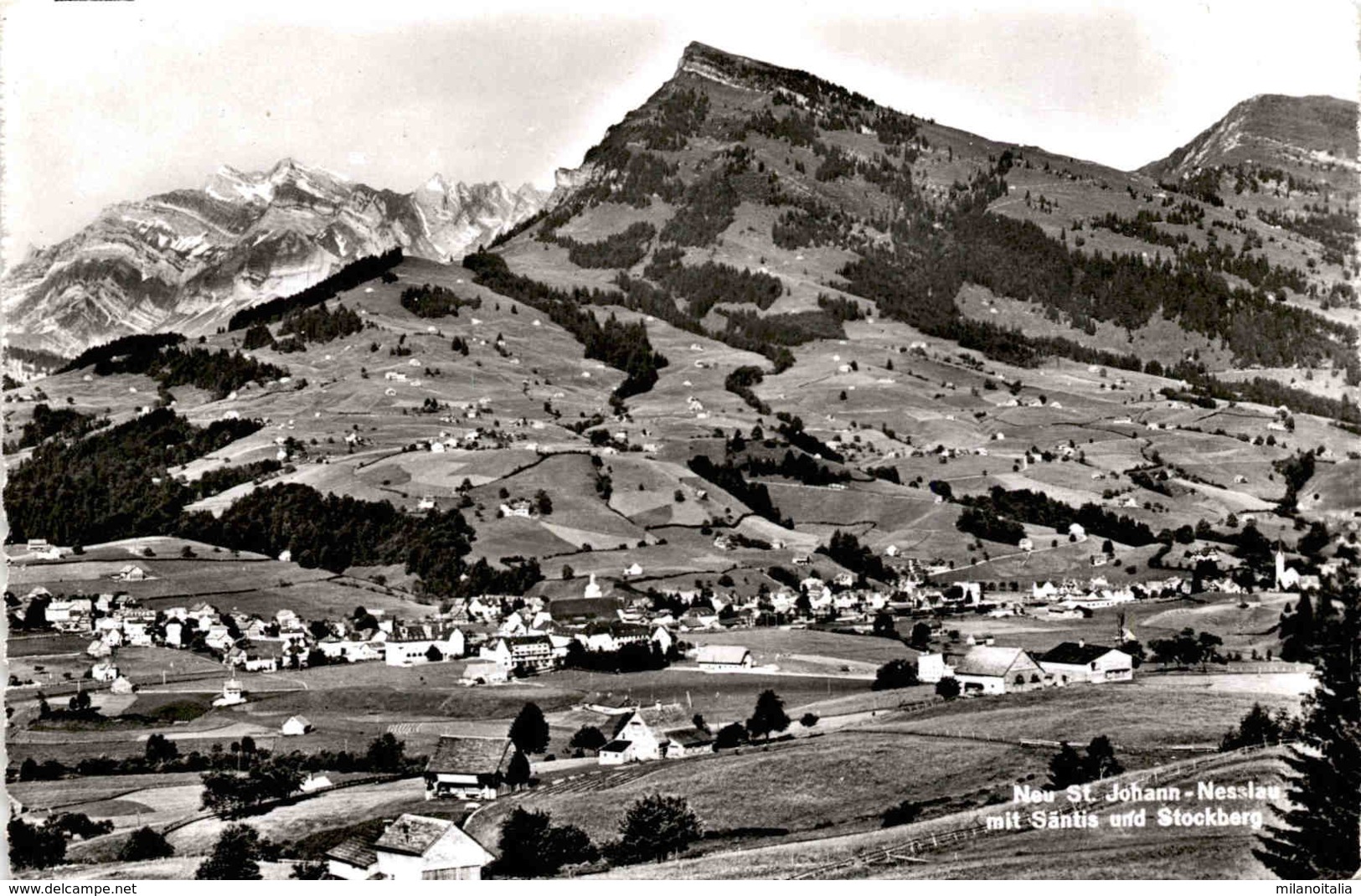 Neu St. Johann - Nesslau Mit Säntis Und Stockberg (4353) * Feldpost 21. 5. 1958 - Nesslau