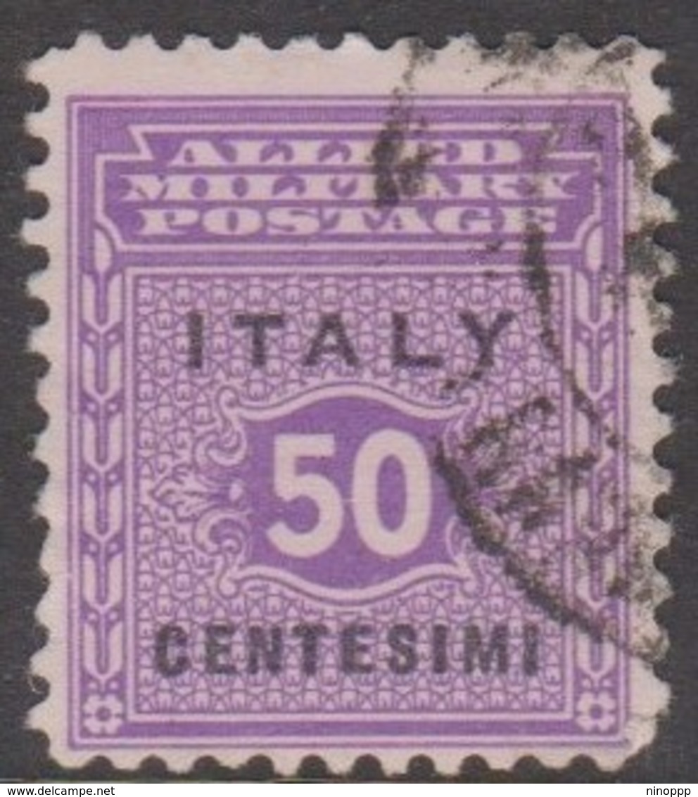 Italy Anglo-American Occupation Of Sicily 1943 Definitive 50c Violet And Black,used - Occ. Anglo-américaine: Sicile