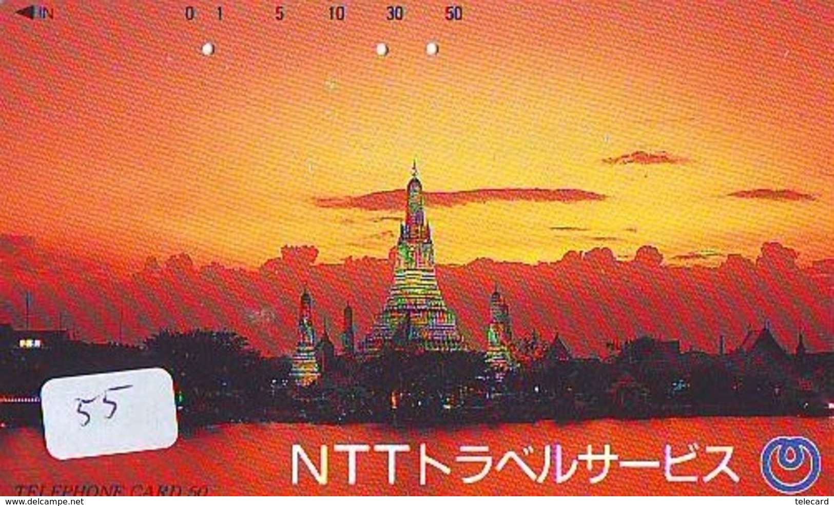 THAÏLANDE Reliée - THAILAND Related (55)  Télécarte Japon Telefonkarte Phonecard Japan - Landschappen