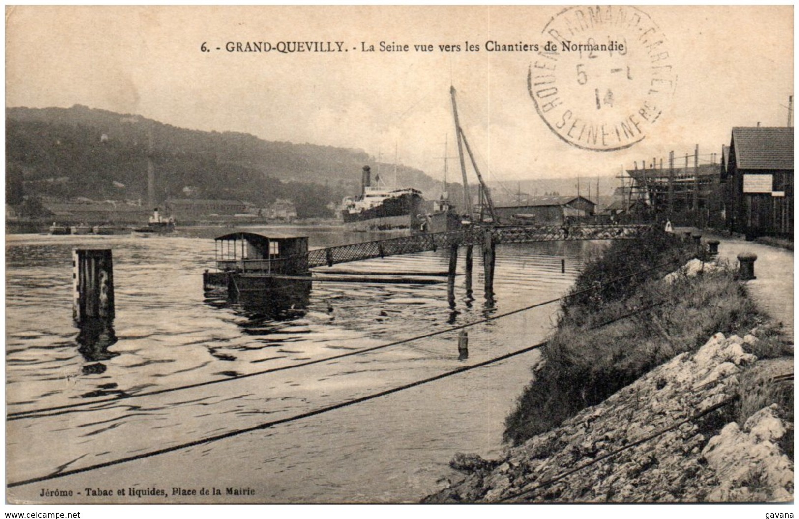 76 GRAND-QUEVILLY - La Seine Vue Vers Les Chantiers De Normandie - Autres & Non Classés