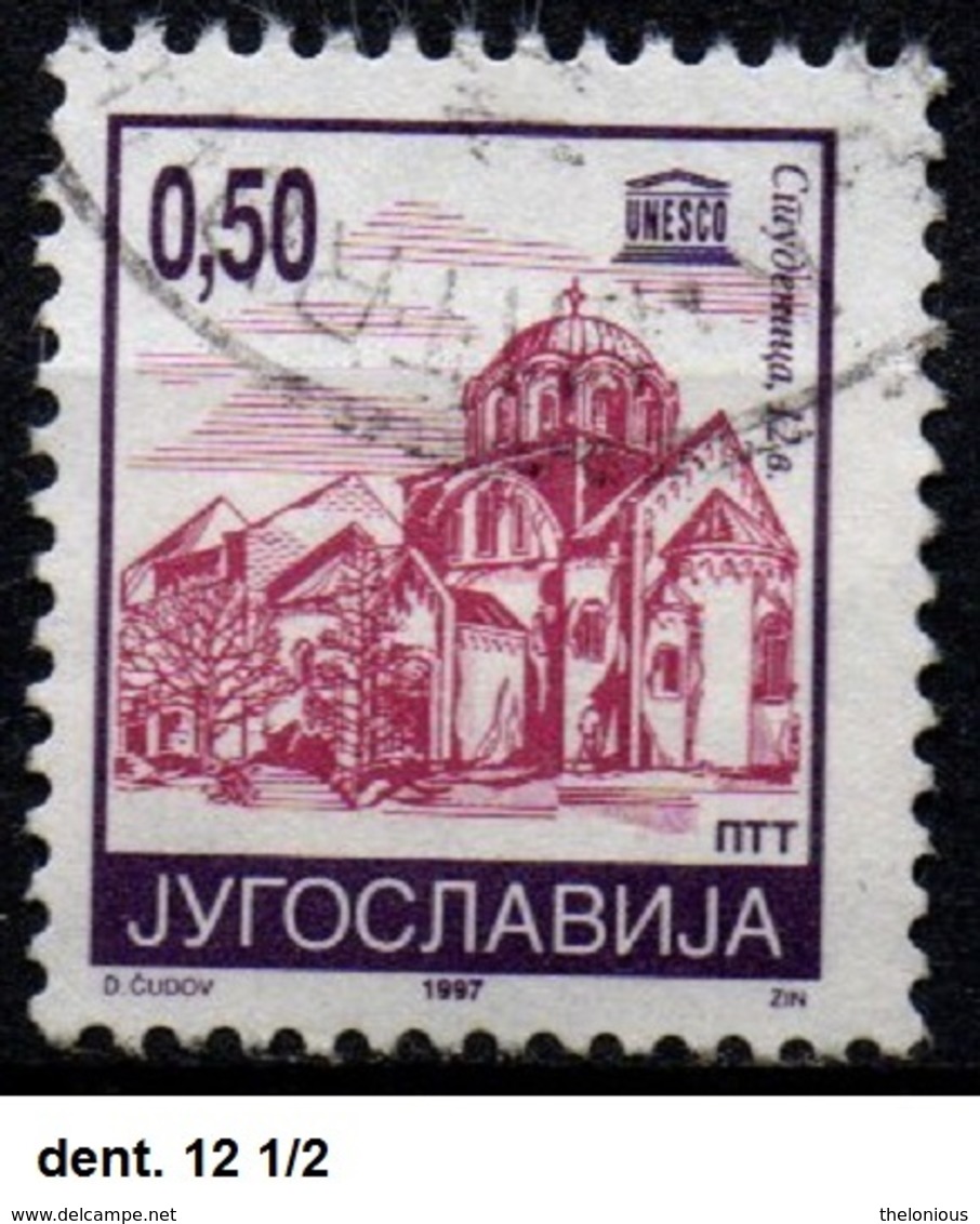 # Jugoslavia 1997 - Monastery Studenica - Dent. 12 1/2 - Datato 1997 - Gebraucht