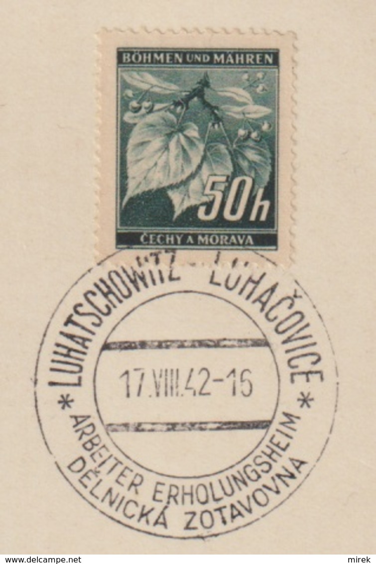 50/ Bohemia & Moravia - Commemorative Stamp (Sonderstempel) - PR 101, 17.VIII.42 - Lettres & Documents