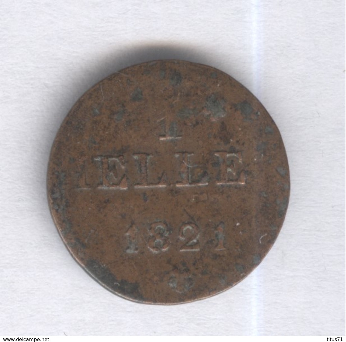 1 Heller Allemagne Francfort 1821 - TB - Petites Monnaies & Autres Subdivisions
