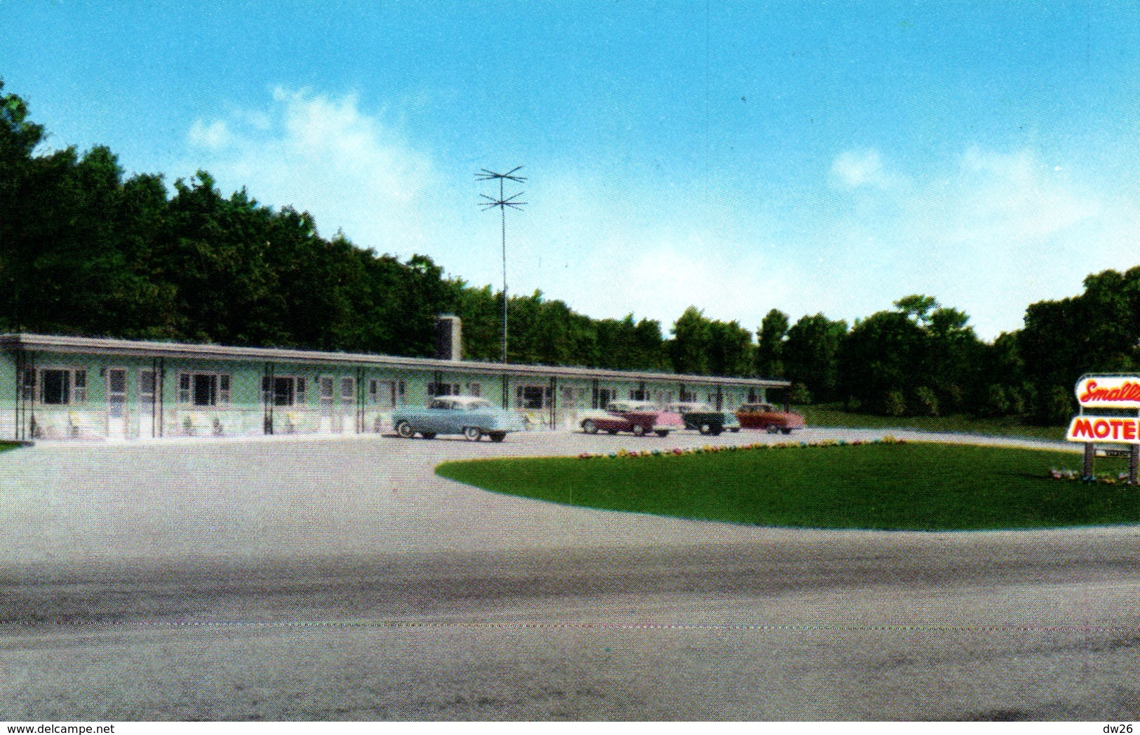 Traffic Circle, Epsom (New Hampshire, NH) Small's Motel 1957 - Altri & Non Classificati