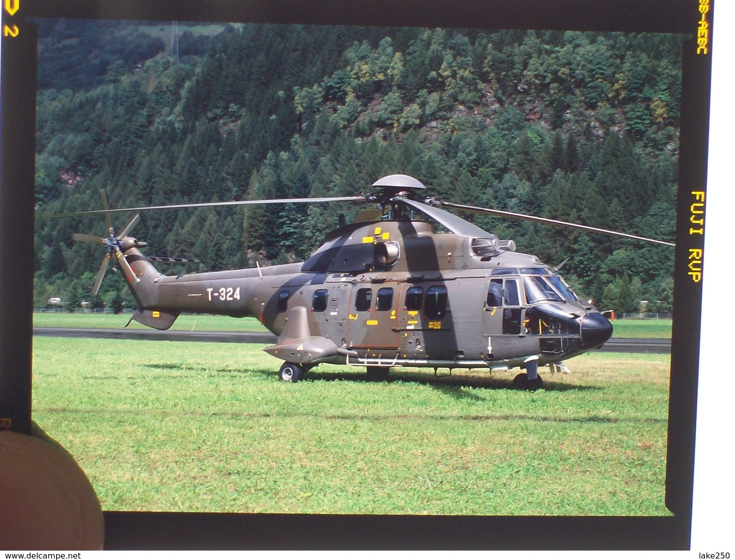 DIAPOSITIVA / SLIDE ELICOTTERO SUPER PUMA SVIZZERO - Diapositives