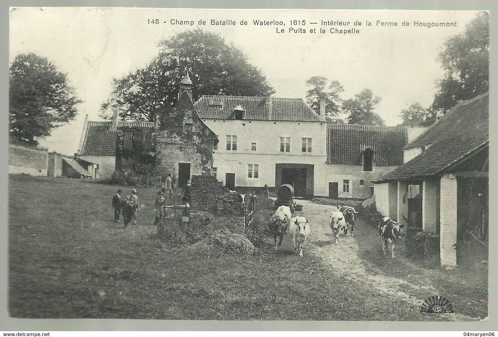 **  Waterloo **  -   148 - Champ De Bataille De Waterloo - Intérieur De La Ferme De Hougoumont - Orp-Jauche