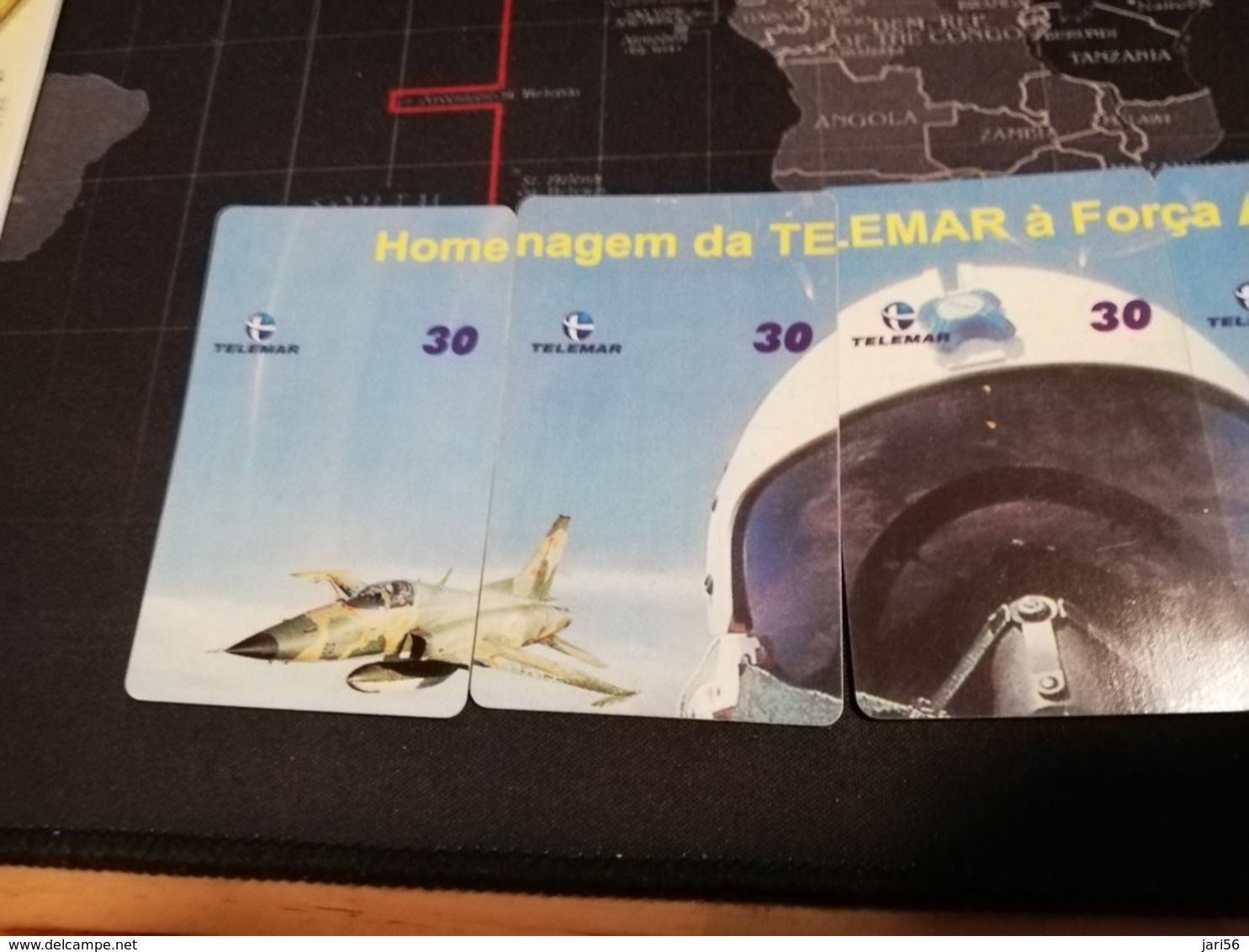 BRAZIL   INDUCTIVE CARDS  PUZZLE 10 CARDS PILOT IN COCKPIT WITH HELMET   ** 1611 ** - Brasilien