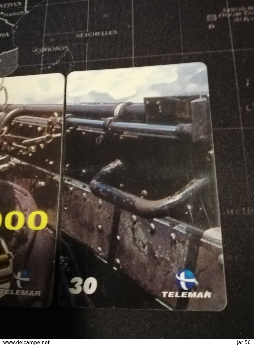 BRAZIL   INDUCTIVE CARDS  PUZZLE 10 CARDS PILOT IN COCKPIT WITH HELMET   ** 1611 **