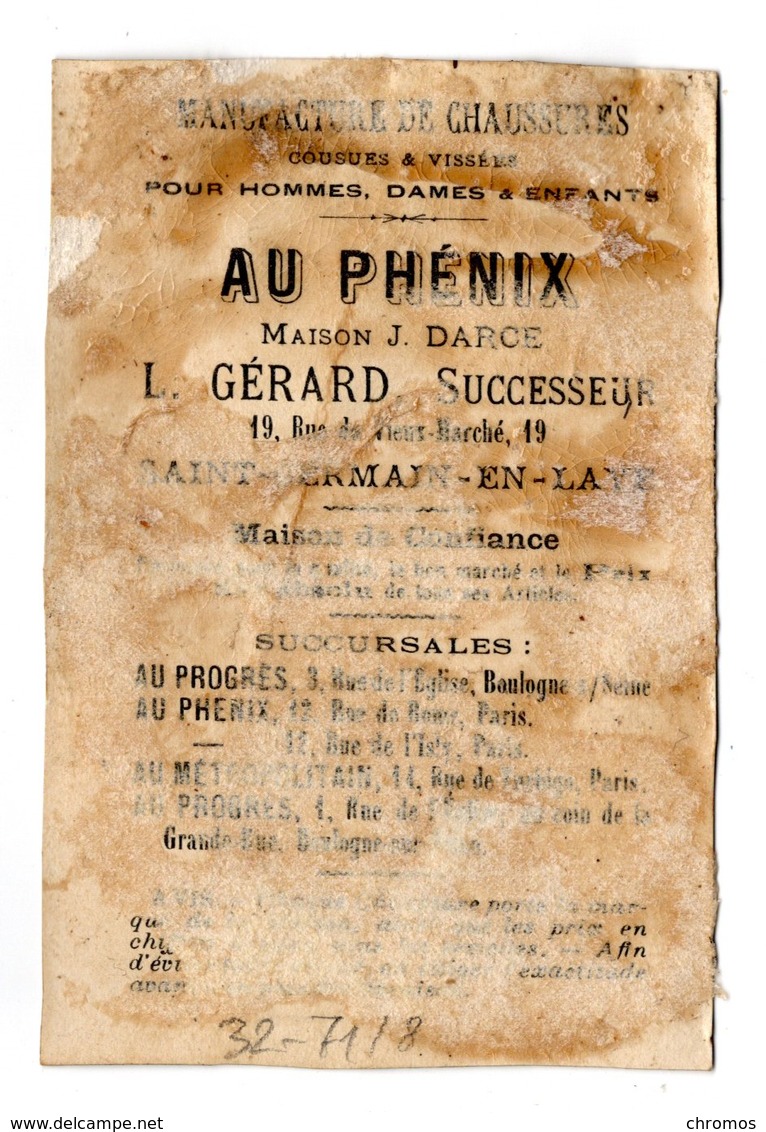 Chromo Testu & Massin, 32-48, Paon, Au Phénix, Cadre Dorée - Altri & Non Classificati