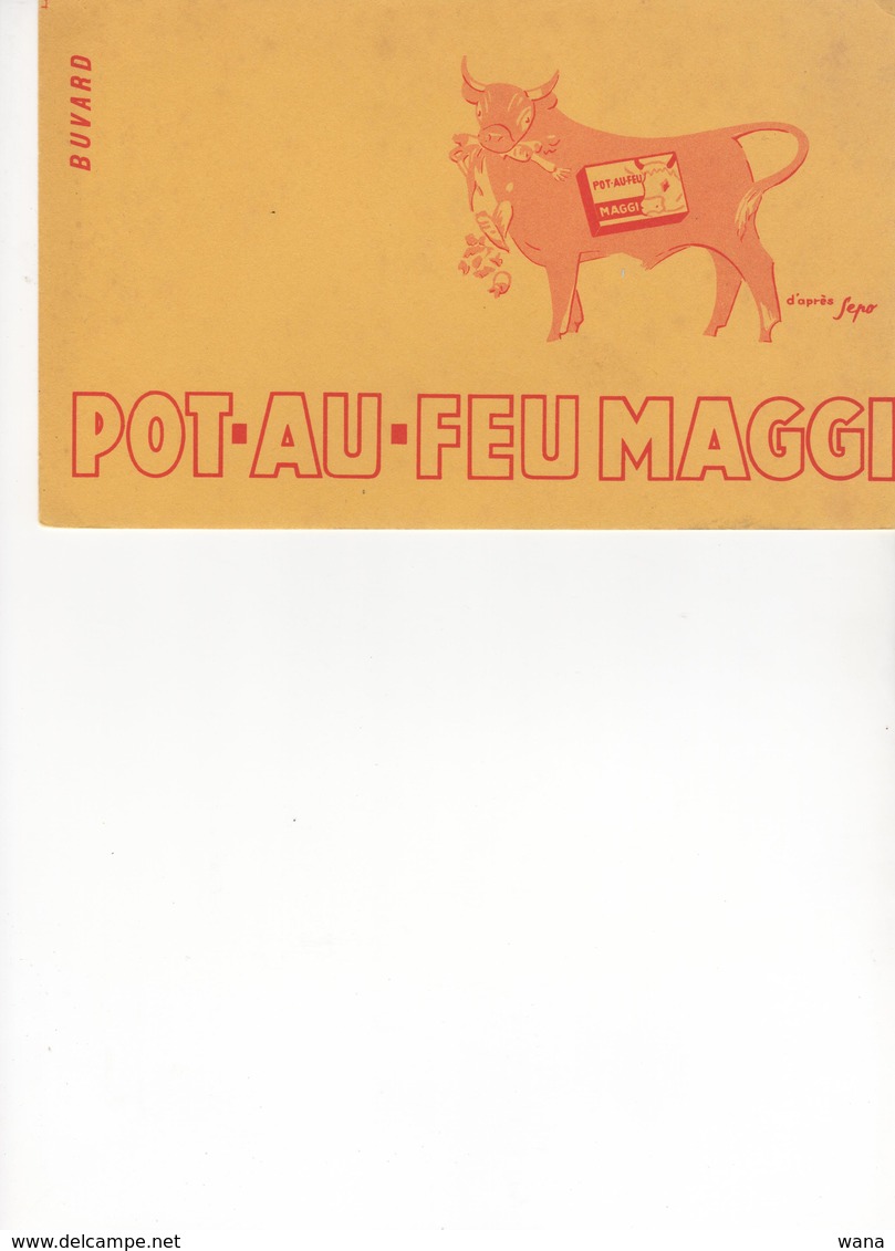 Buvard Maggi Pot-au-feu - Potages & Sauces