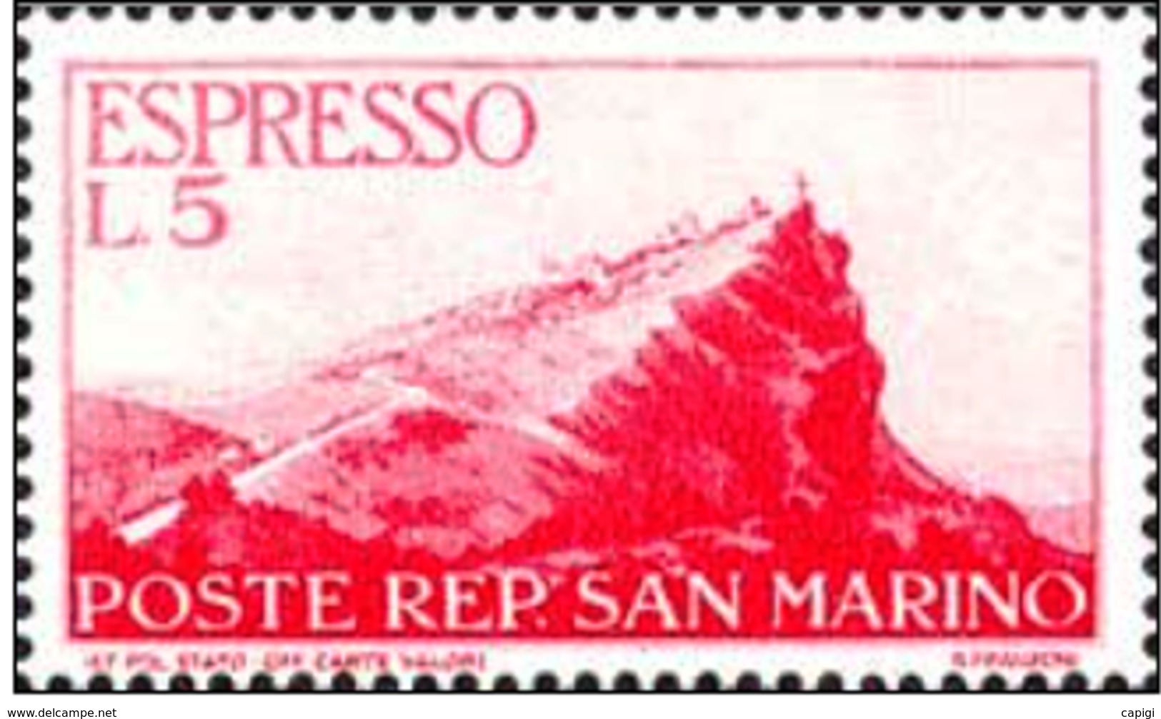 1945 - SAN MARINO - ESPRESSO 5 LIRE - E 13 -  NUOVO - MNH - Francobolli Per Espresso