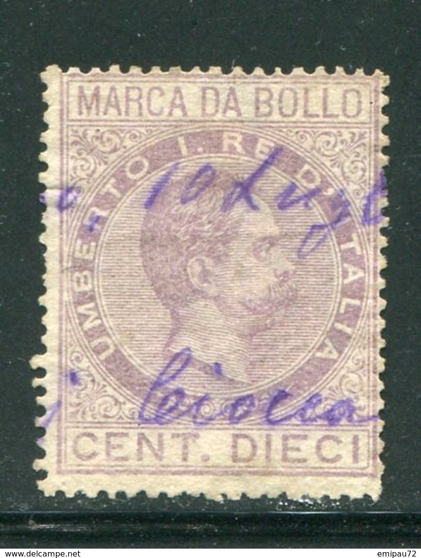 ITALIE- Timbre Fiscal- Oblitéré - Revenue Stamps