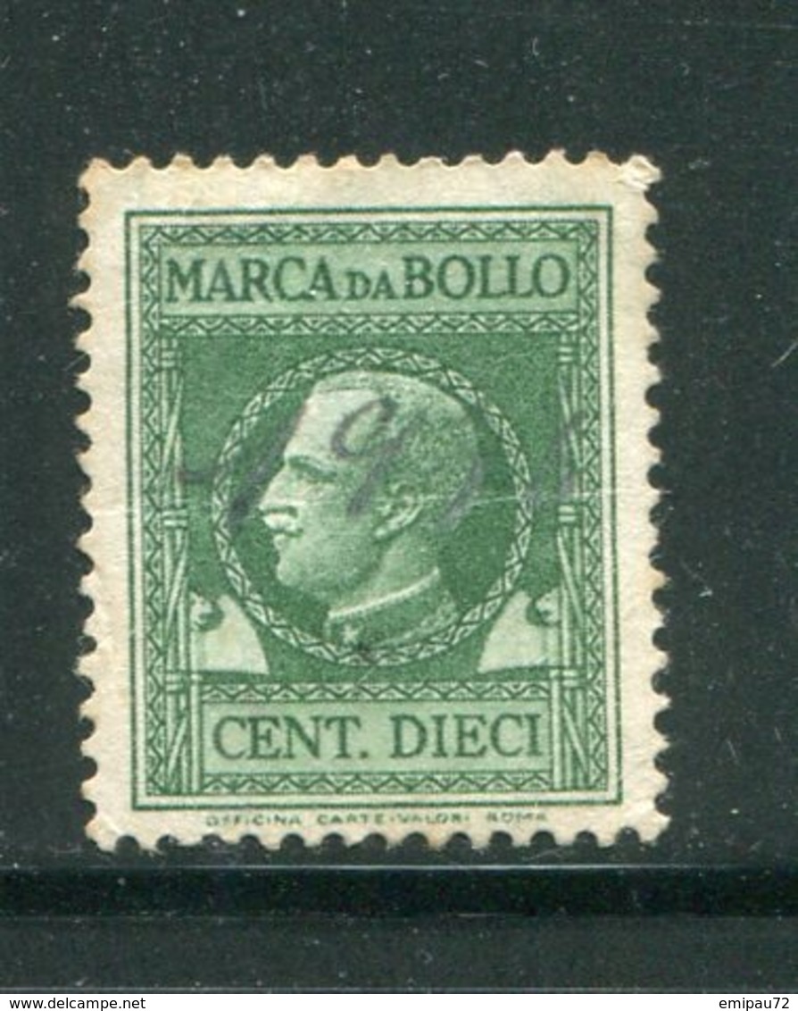 ITALIE- Timbre Fiscal- Oblitéré - Steuermarken