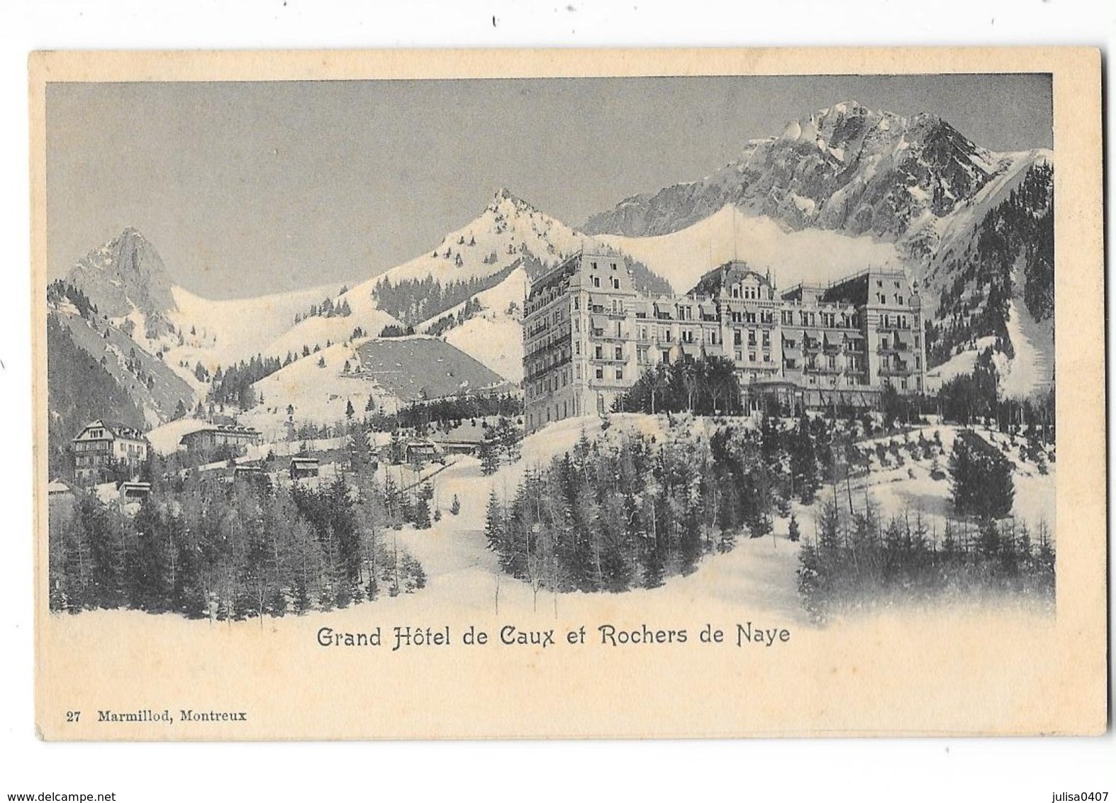 Grand Hotel De CAUX (Suisse) Et Rochers De Naye - Roche