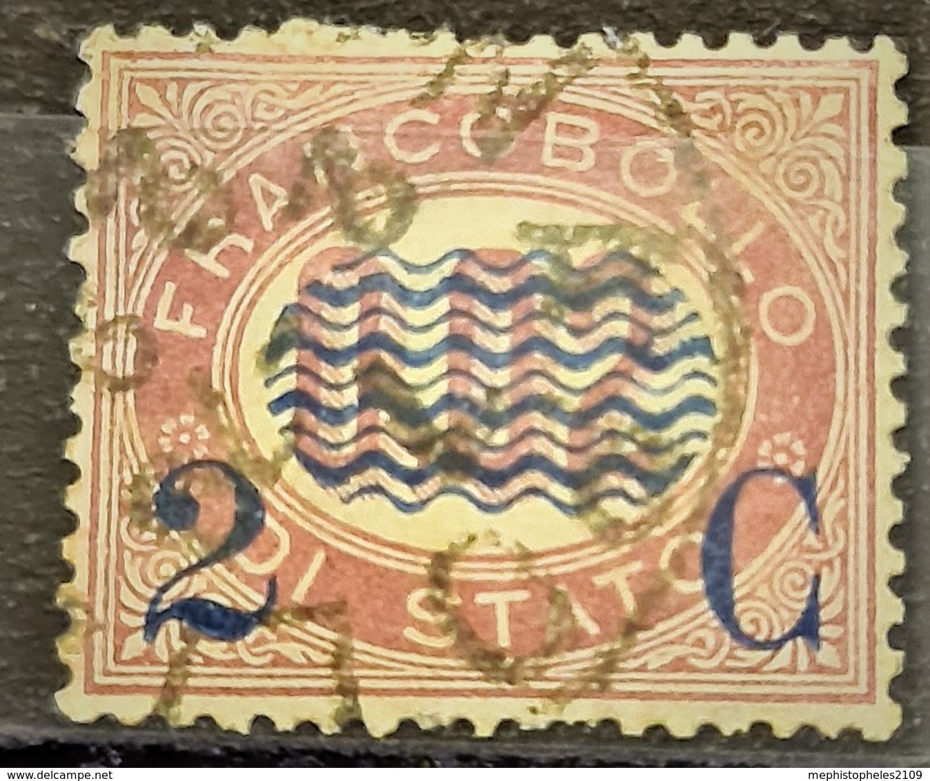 ITALIA / ITALY 1878 - Canceled - Sc# 37 - 2c - Afgestempeld