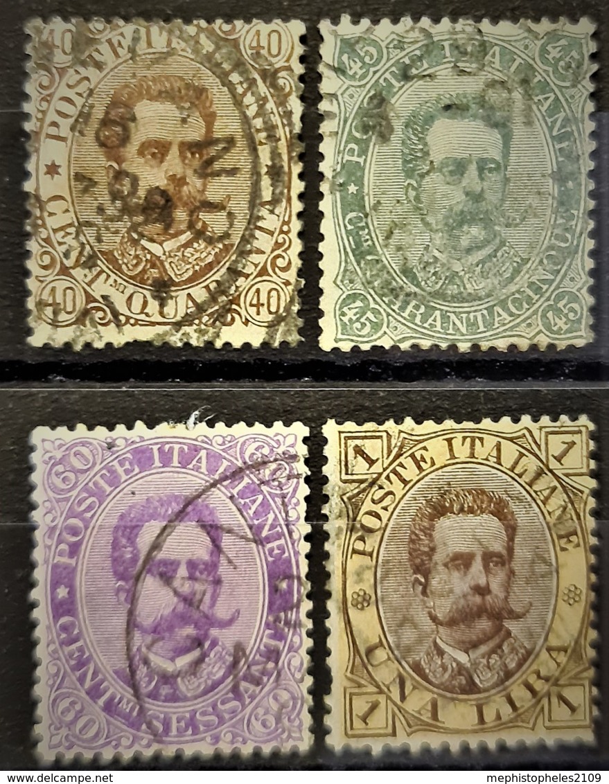 ITALIA / ITALY 1889 - Canceled - Sc# 53-56 - 40c 45c 60c 1L - Usati