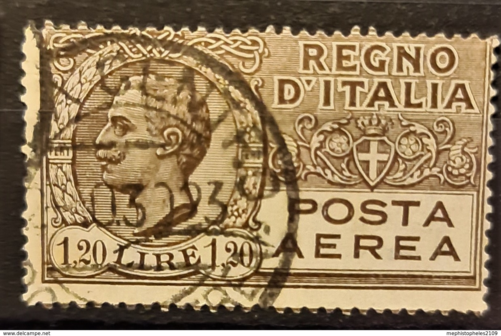 ITALIA / ITALY 1927 - Canceled - Sc# C7 - 1.20L - Posta Aerea - Airmail