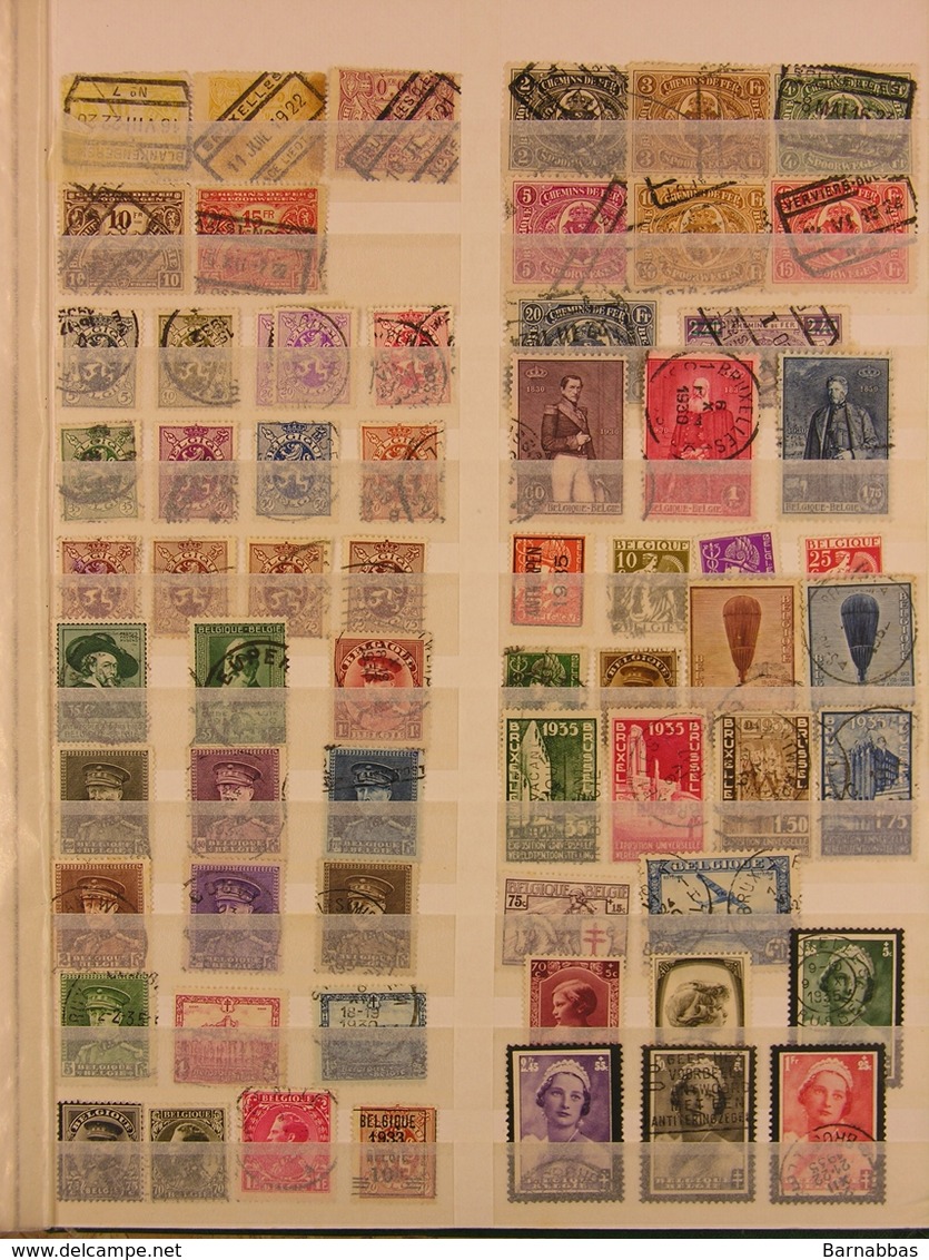 BELGIUM - With Old Material - (2848) Might Be Interesting For Postmarks - Verzamelingen (in Albums)