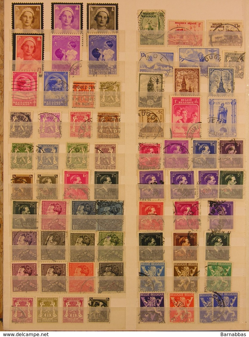 BELGIUM - With Old Material - (2848) Might Be Interesting For Postmarks - Verzamelingen (in Albums)