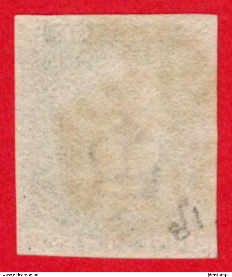 GBR SC #1 U (I,C) 1840 Queen Victoria 4-margins  W/red Cancel CV $375.00 - Oblitérés