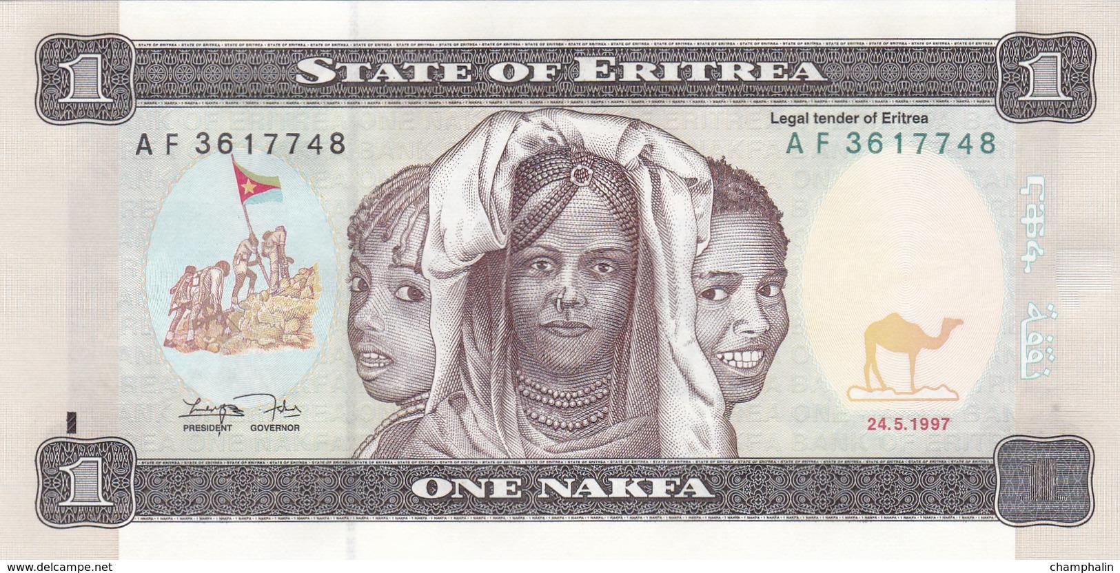 Erythrée - Billet De 1 Nakfa - 24 Mai 1997 - P1 - Neuf - Eritrea