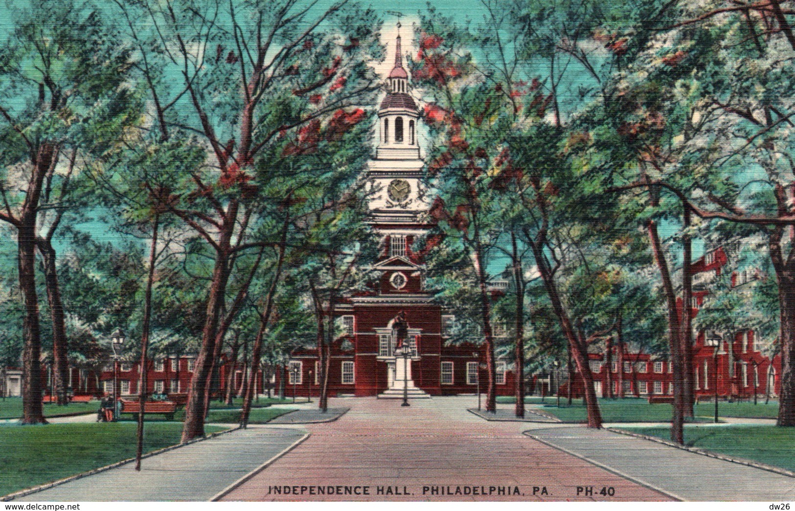 Independance Hall Philadelphia - Pennsylvania PA - Illustration PH. 40 - Philadelphia