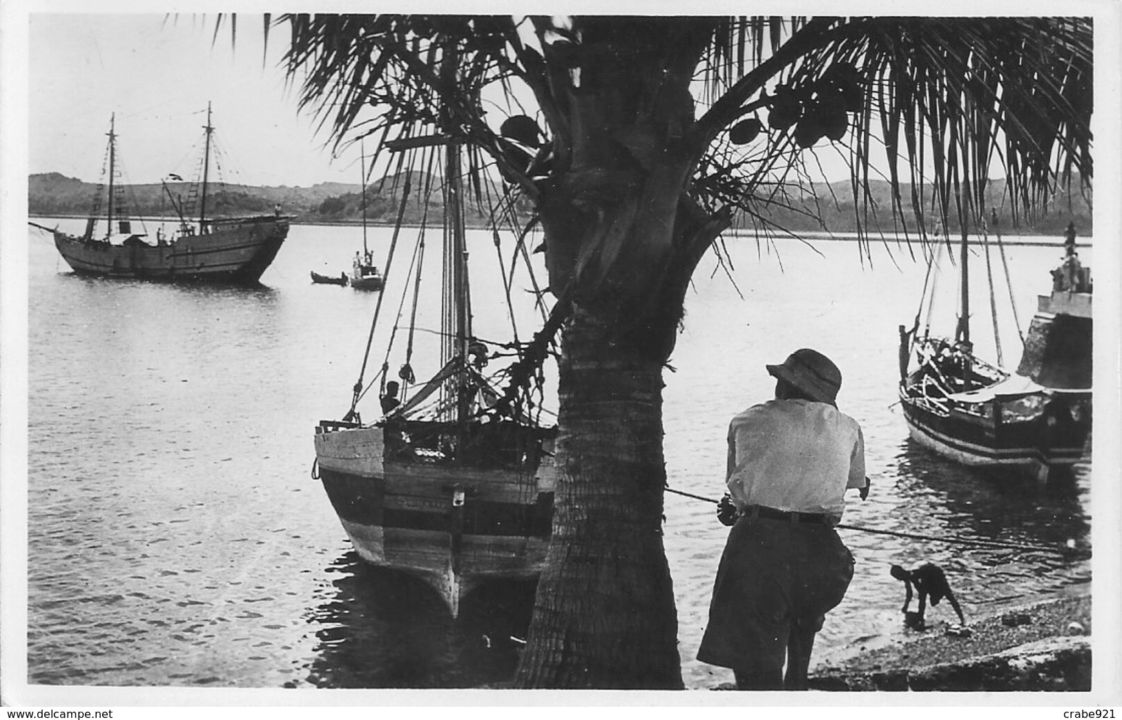 MAYOTTE DZAOUDZI LE PORT Très Belle Carte - Mayotte