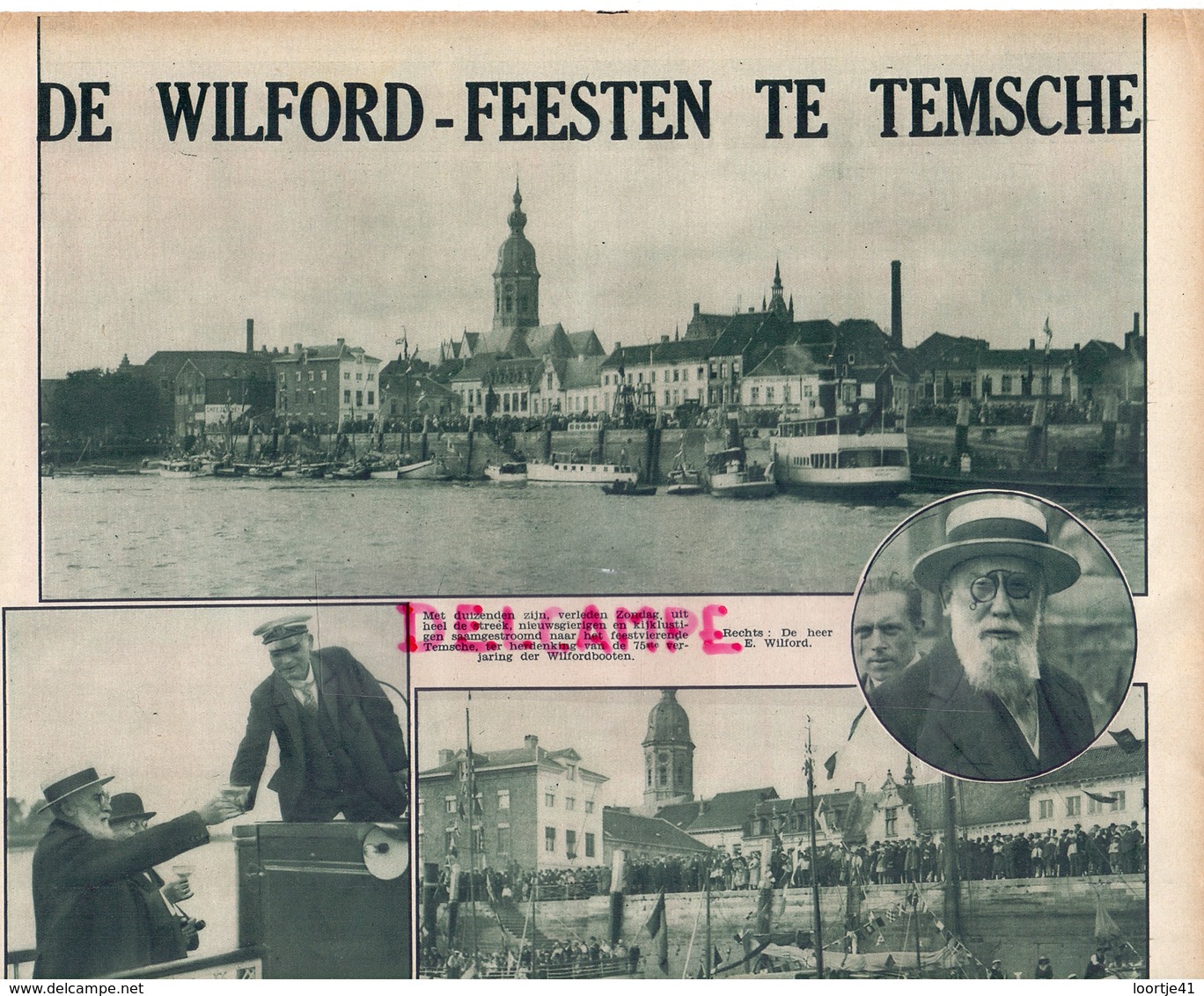 Org. Knipsel Tijdschrift - Temse - De Wilford Feesten - 1932 - Non Classés